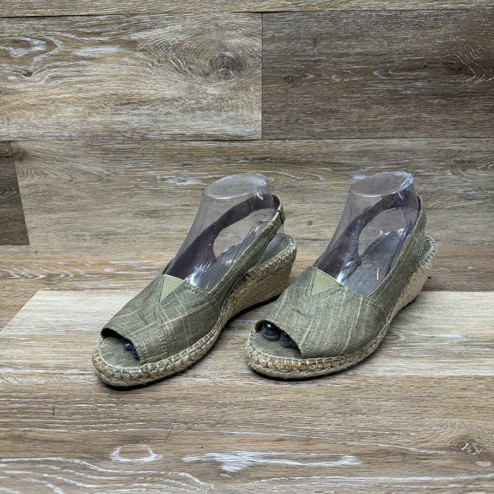 Clarks Artisan Petrina Rhea Espadrille Wedge Sandal Women s Size 7.5